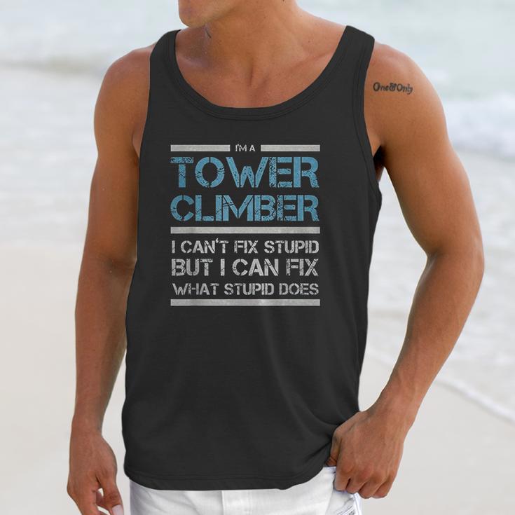 Cell Tower Climber I Wasnt Listening Tower Worker Unisex Tank Top Gifts for Her