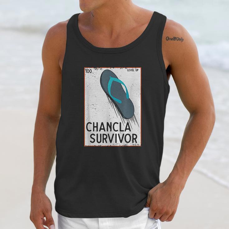 Chancla Survivor Spanish Unisex Tank Top Gifts for Her