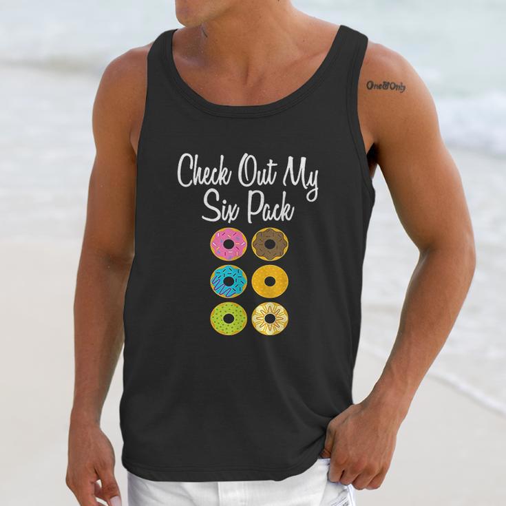 Check Out My Six Pack Funny Donut Ab Fake Muscle Unisex Tank Top Gifts for Her