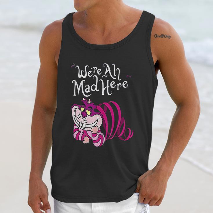 Cheshire Cat Were All Mad Here Cat Unisex Tank Top Gifts for Her