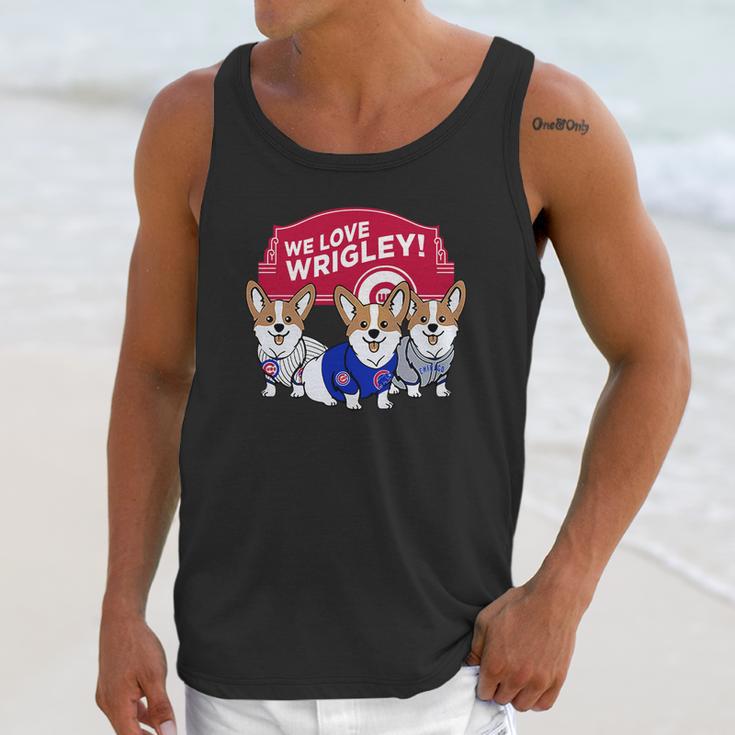 Chicago Cubs Corgi We Love WrigleyShirt Hoodie Sweater Unisex Tank Top Gifts for Her