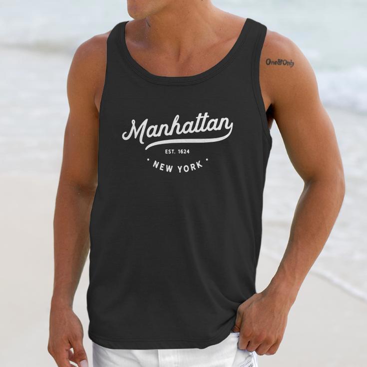 Classic Retro Vintage Manhattan New York City Tshirt Unisex Tank Top Gifts for Her