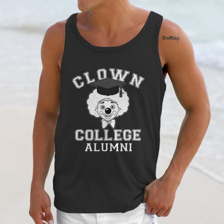 Clown College Alumni Graphic Design Printed Casual Daily Basic Unisex Tank Top Gifts for Her