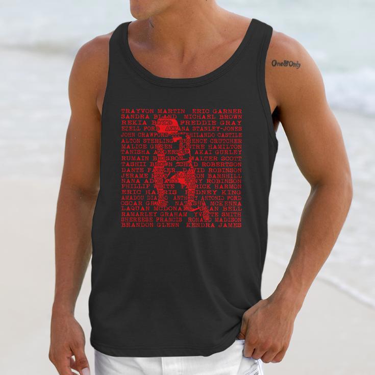 Colin Kaepernick And Names Of Police Brutality Victims Unisex Tank Top Gifts for Her