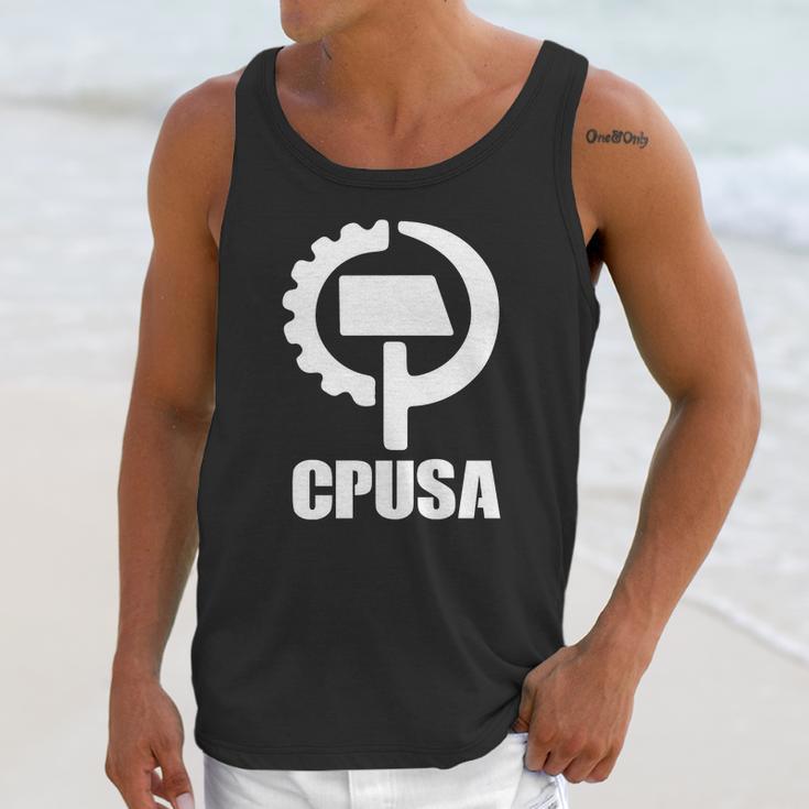 Communist Party Cpusa With Logo Unisex Tank Top Gifts for Her