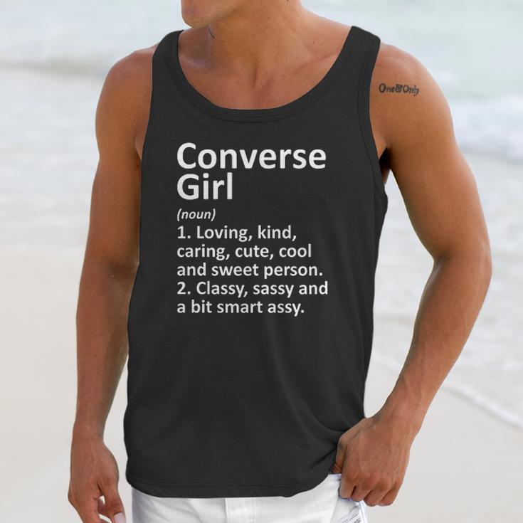 Converse Girl Definition Texas Funny City Home Roots Gift Unisex Tank Top Gifts for Her