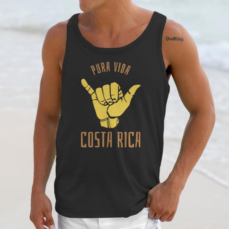 Costa Rica Pura Vida Shaka Surf Unisex Tank Top Gifts for Her