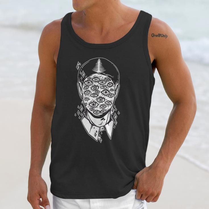 Dali Surreal Noir Retro Eyes On Face Tattoo Art Unisex Tank Top Gifts for Her