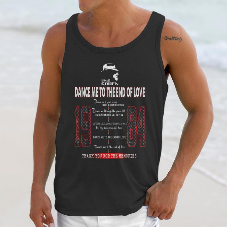 Dance Me To The End Of Love Unisex Tank Top Gifts for Her