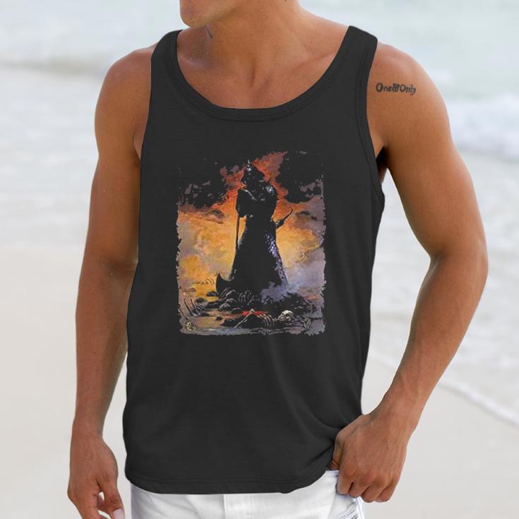 Death Dealer Three By Frank Frazetta Art Unisex Tank Top Gifts for Her