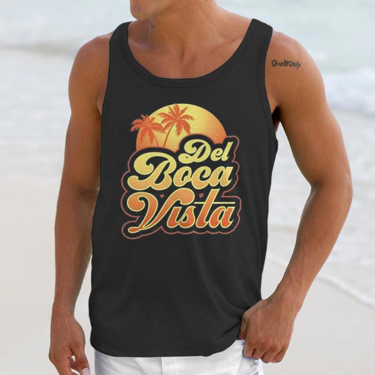 Del Boca Vista Sunset Retro Unisex Tank Top Gifts for Her