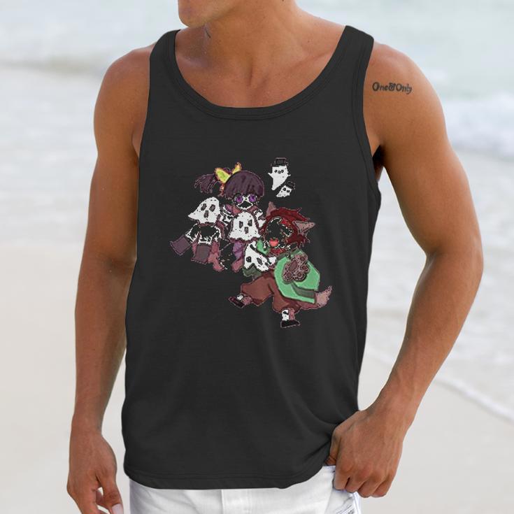 Demon Slayer Chibi Illustration Unisex Tank Top Gifts for Her