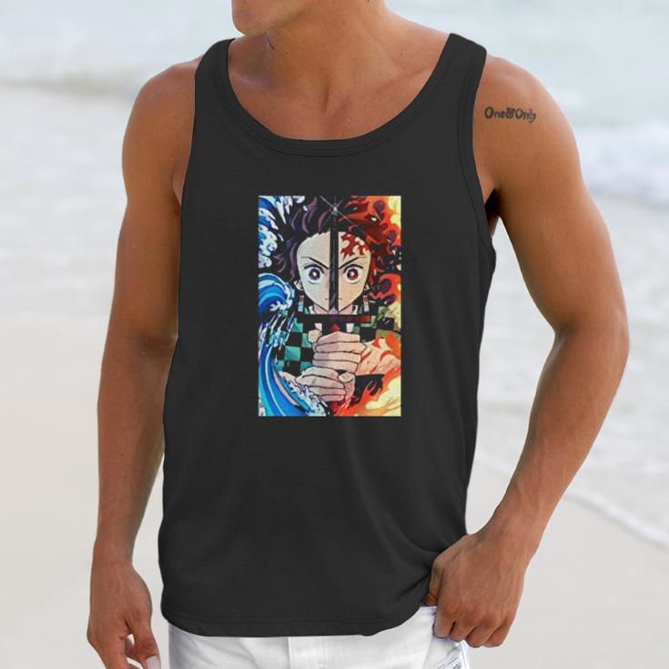 Demon Slayer Fire Water Power Unisex Tank Top Gifts for Her