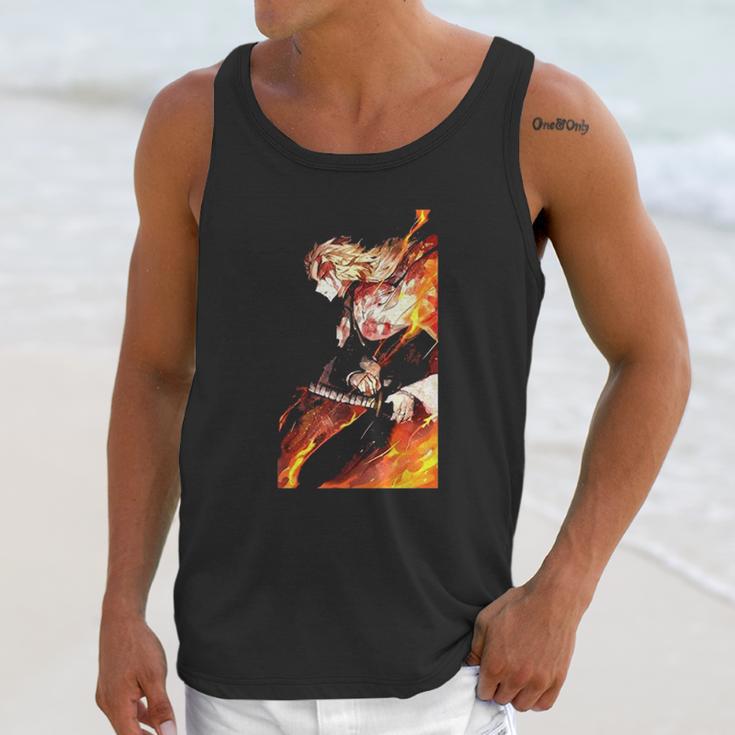 Demon Slayer Graphic Flame Unisex Tank Top Gifts for Her