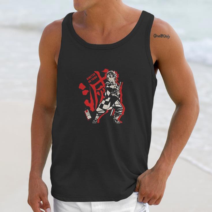 Demon Slayer Graphic Red Unisex Tank Top Gifts for Her