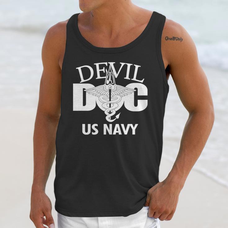 Devil Doc Us Navy Unisex Tank Top Gifts for Her