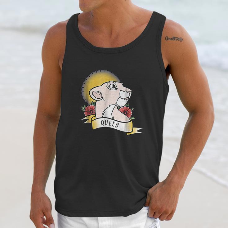 Disney Lion King Nala Queen Tattoo Yellow Graphic Unisex Tank Top Gifts for Her