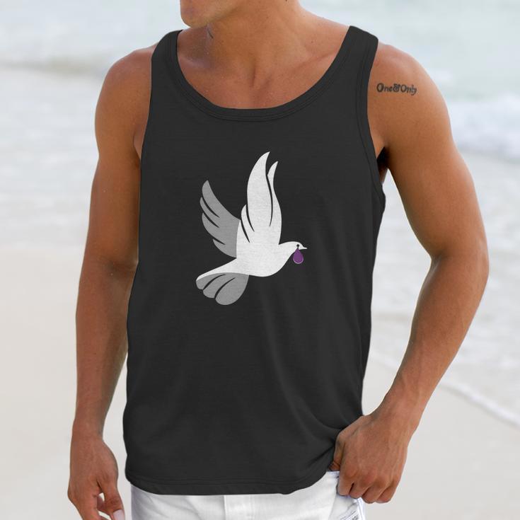 Dove Shedding A Purple TearShirt Unisex Tank Top Gifts for Her