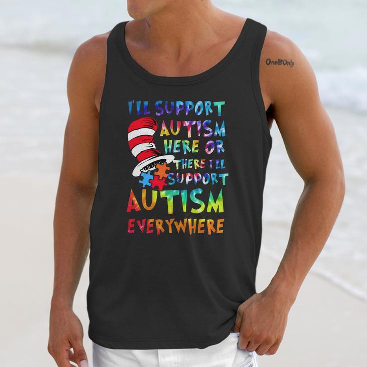 Dr Seuss Ill Support Autism Everywhere Unisex Tank Top Gifts for Her