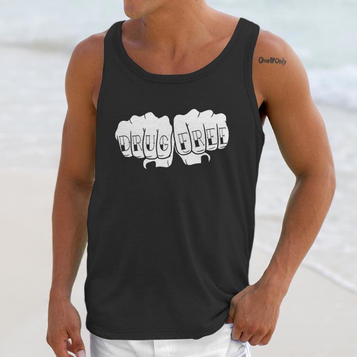 Drug Free Tattoo Narcotics Anonymous Recovery Unisex Tank Top Gifts for Her