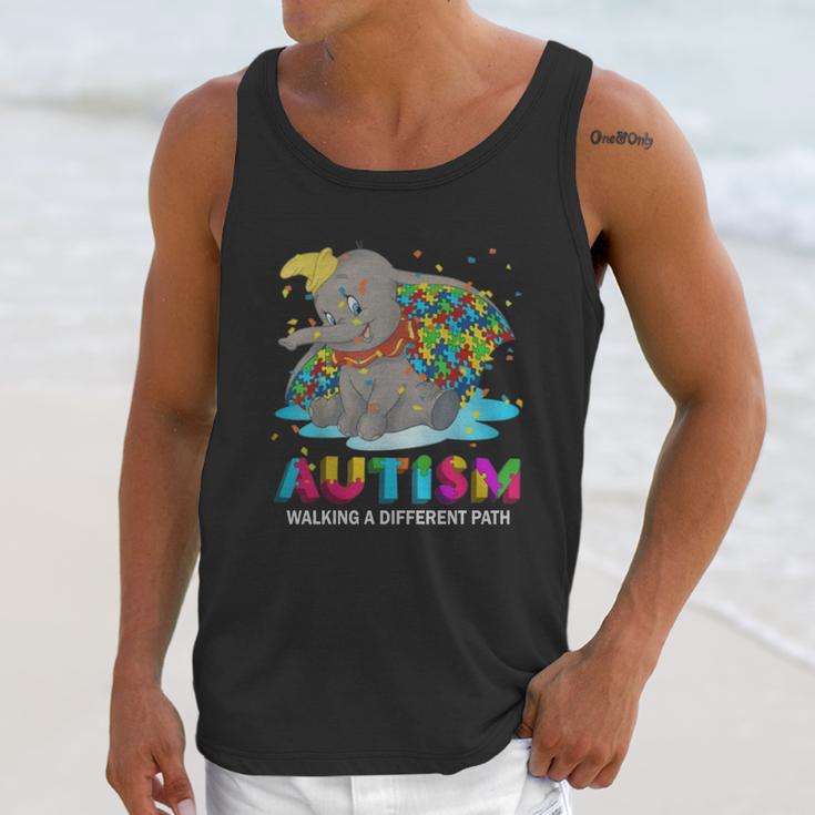 Dumbo Autism Walking A Different Path Unisex Tank Top Gifts for Her