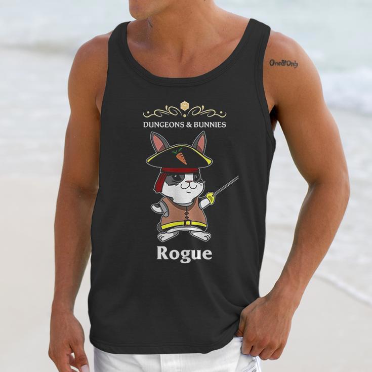 Dungeons And Bunnies Rpg D20 Rogue Roleplaying Gamers Gift Unisex Tank Top Gifts for Her