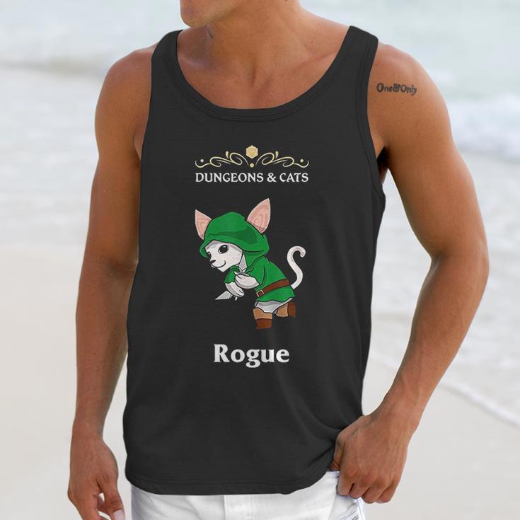 Dungeons And Cat Rogue Roleplaying Fantasy Gamers Unisex Tank Top Gifts for Her