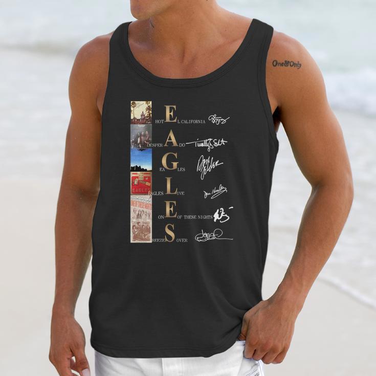 Eagles Band Albums Signatures Shirtn Unisex Tank Top Gifts for Her