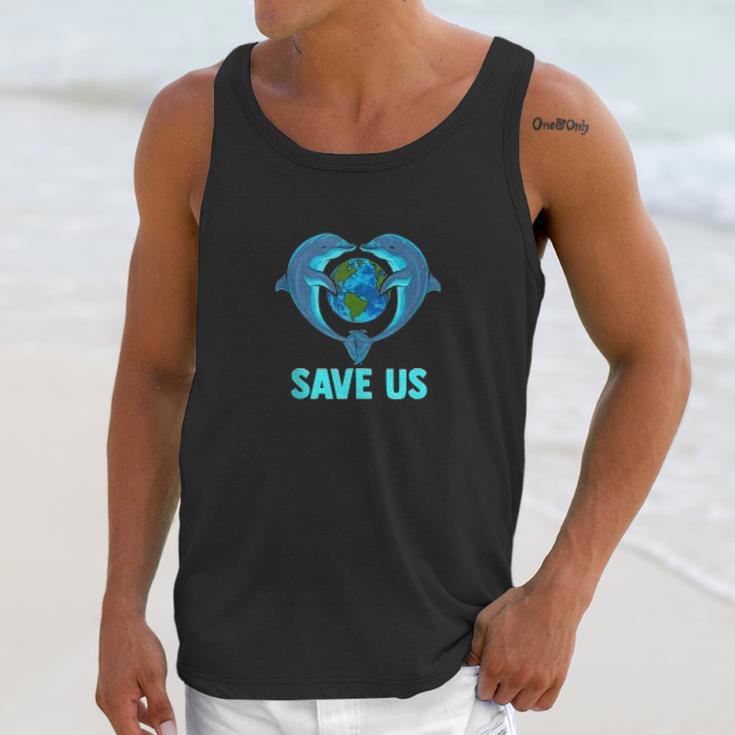 Earth Day Dolphins Environment Protection Climate Change Unisex Tank Top Gifts for Her