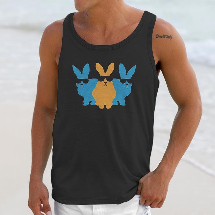 Easter For Men Hip Trio Bunnies Funny Unisex Tank Top Gifts for Her