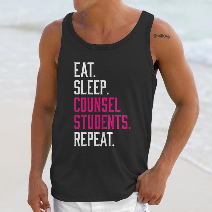 Eat Sleep Counsel Students Repeat Gift Unisex Tank Top Gifts for Her