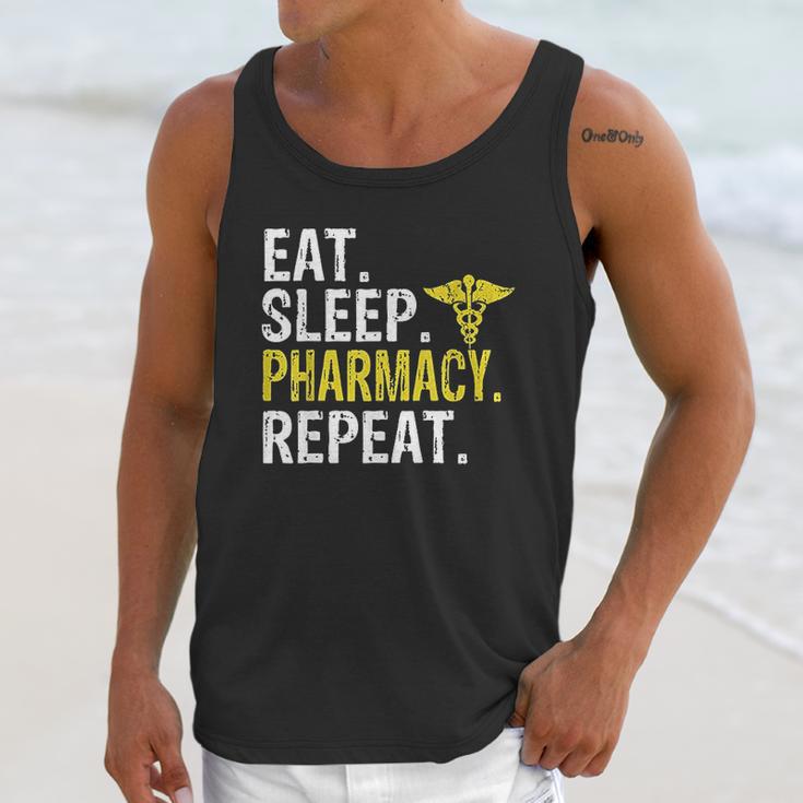 Eat Sleep Pharmacy Repeat Pharmacist Gift Unisex Tank Top Gifts for Her