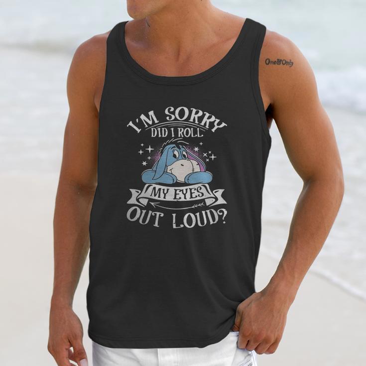 Eeyore Im Sorry Did I Roll My Eyes Out Loud Unisex Tank Top Gifts for Her