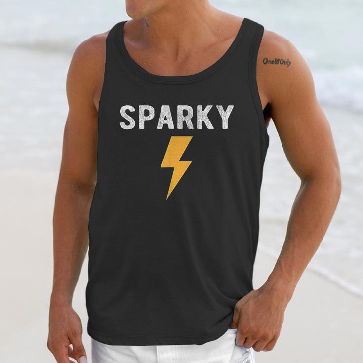 Electrician Gift Funny Sparky Nickname Lightning Unisex Tank Top Gifts for Her