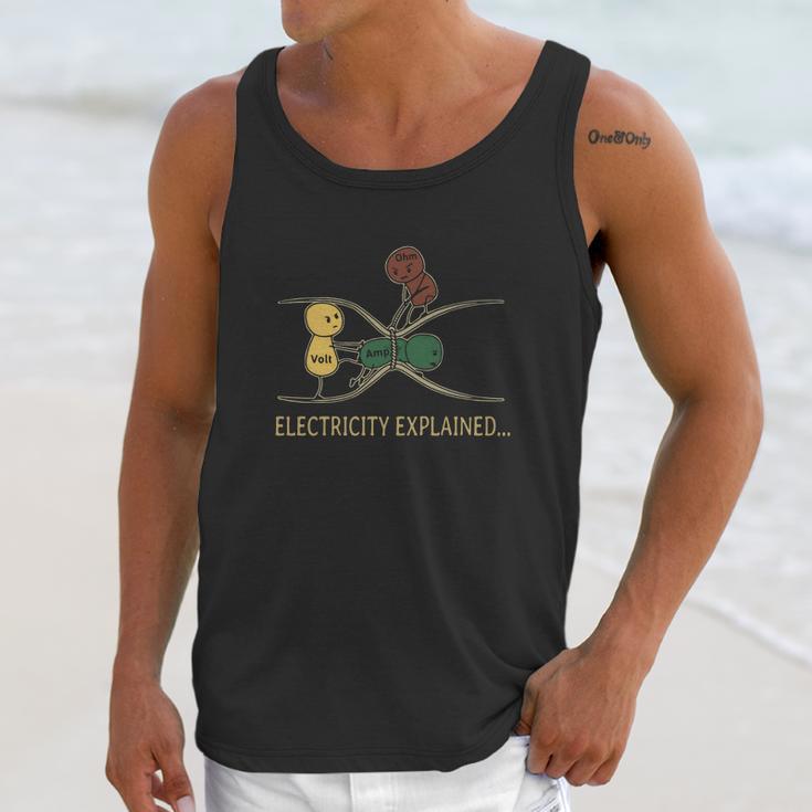 Electricity Explained Electrician Retro T-Shirt Unisex Tank Top Gifts for Her