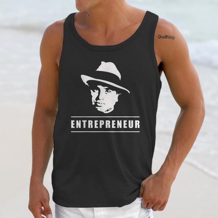 Entrepreneur With Al Capone Design Unisex Tank Top Gifts for Her