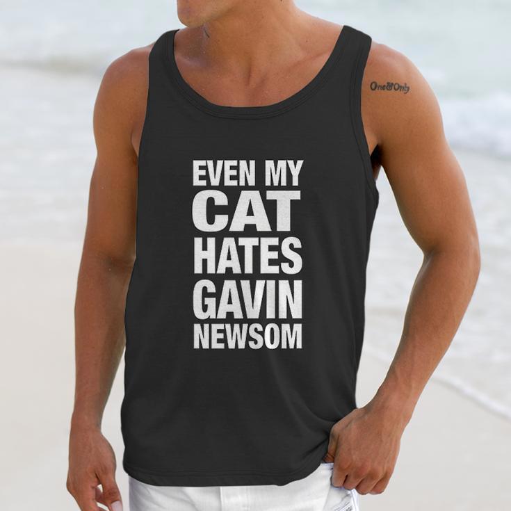 Even My Cat Hates Gavin Newsom Unisex Tank Top Gifts for Her