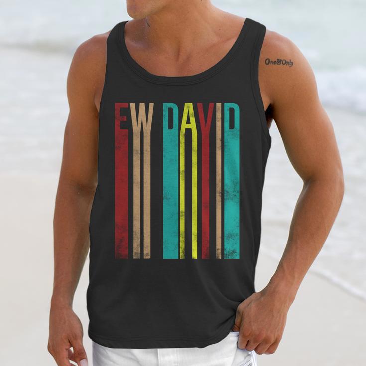 Ew David Retro Logo Unisex Tank Top Gifts for Her