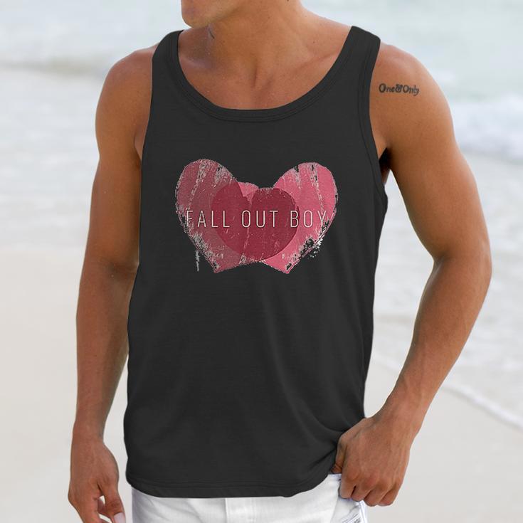 Fall Out Boy Weathered Hearts Unisex Tank Top Gifts for Her