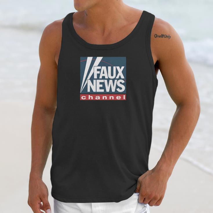 Faux News Channel Unisex Tank Top Gifts for Her