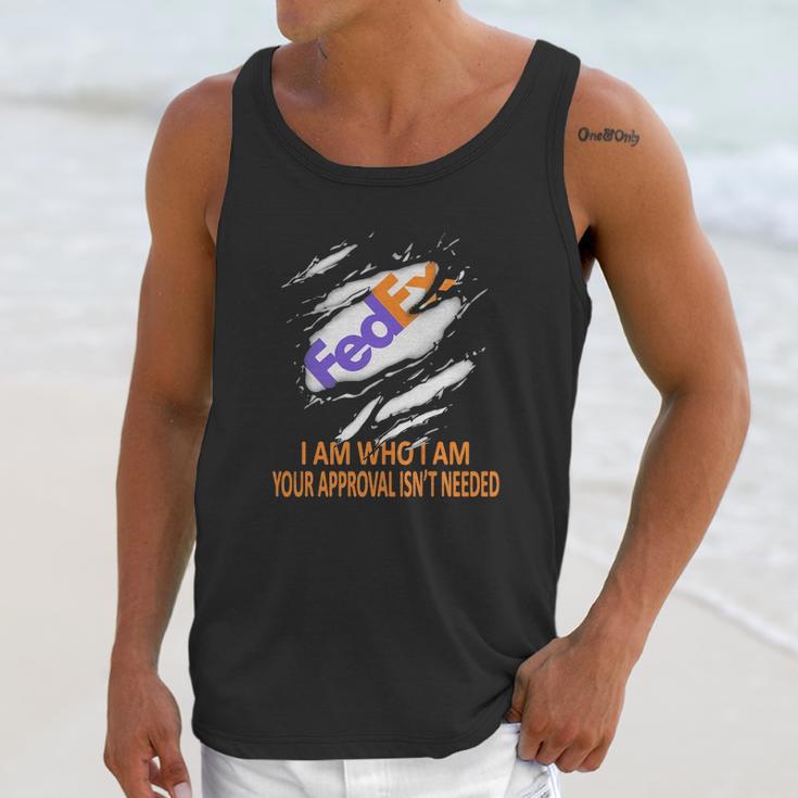 Fedex I Am Who I Am Your Approval Isn’T Needed Unisex Tank Top Gifts for Her