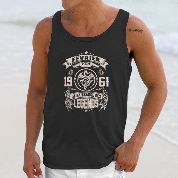 Février 1961 Legendes Unisex Tank Top Gifts for Her