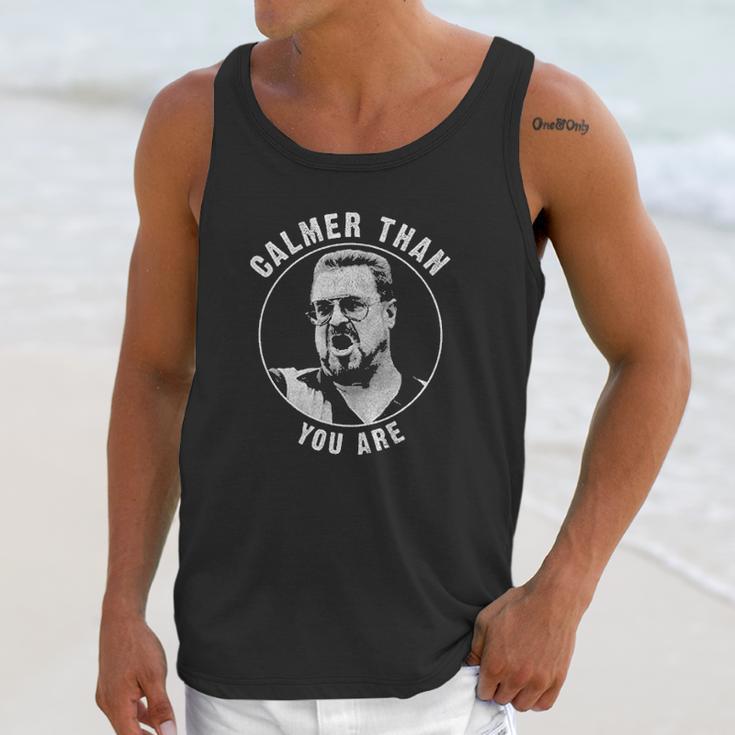 Fifth Sun Mens The Big Lebowski Walter Calmer Than You Unisex Tank Top Gifts for Her