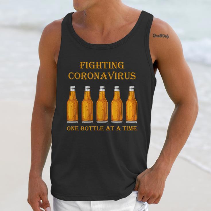 Fighting Virus One Bottle At A Time Unisex Tank Top Gifts for Her