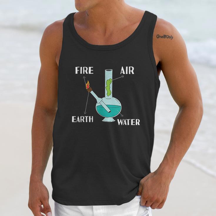 Fire Air Earth Water All Elements In One Bong Unisex Tank Top Gifts for Her