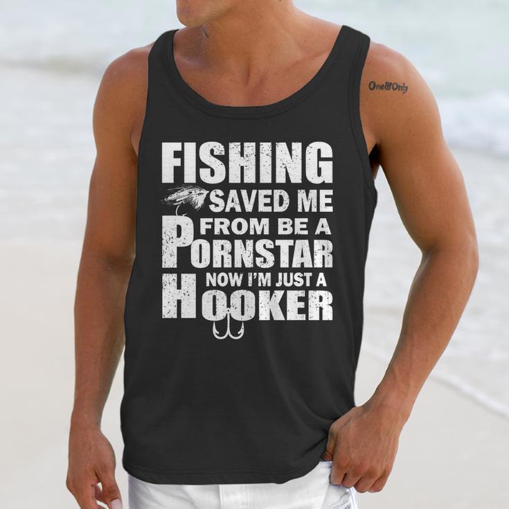 Fishing Saved Me Pornstar Hooker Unisex Tank Top Gifts for Her