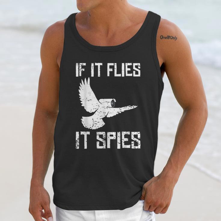 If It Flies It Spies Conspiracy Theory Birds Arent Real Unisex Tank Top Gifts for Her