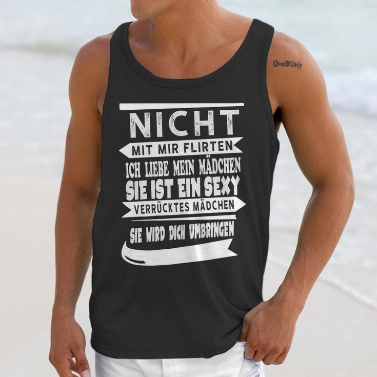 Flirte Nicht Mit Mir Unisex Tank Top Gifts for Her