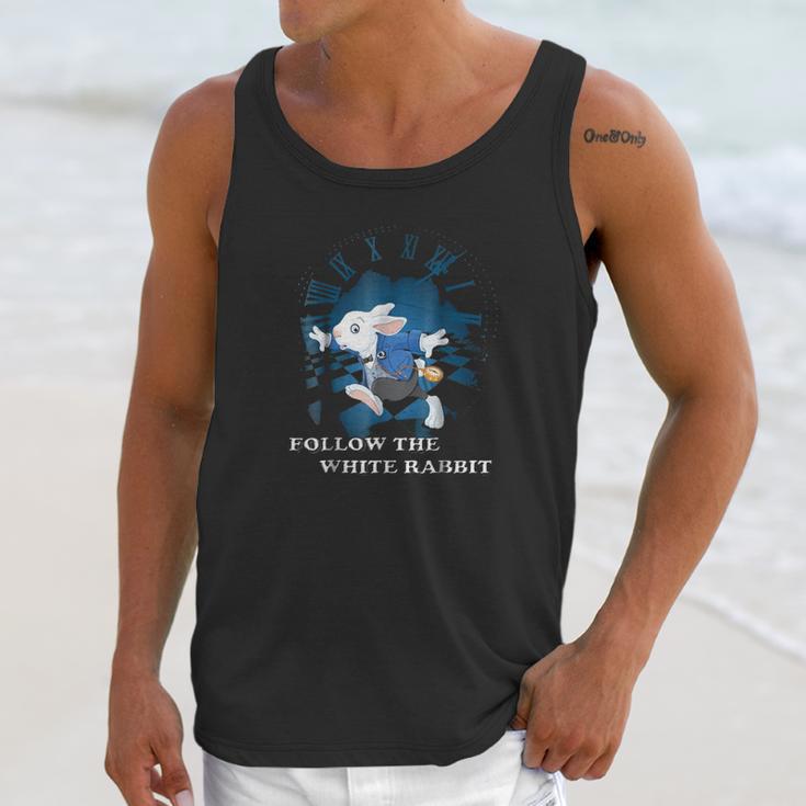 Follow The White Rabbit Unisex Tank Top Gifts for Her