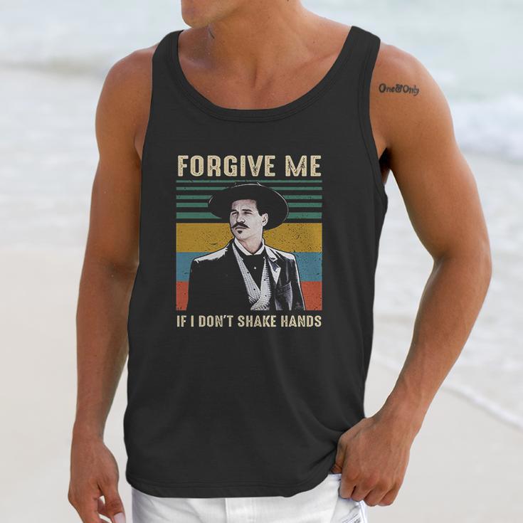 Forgive Me If I Dont Shake Hands Funny Doc Holliday Lovers Gift Tombstone Unisex Tank Top Gifts for Her